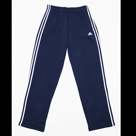 adidas navy fleece joggers